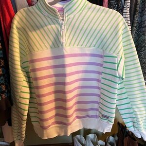 Multi color zip sweatshirt
